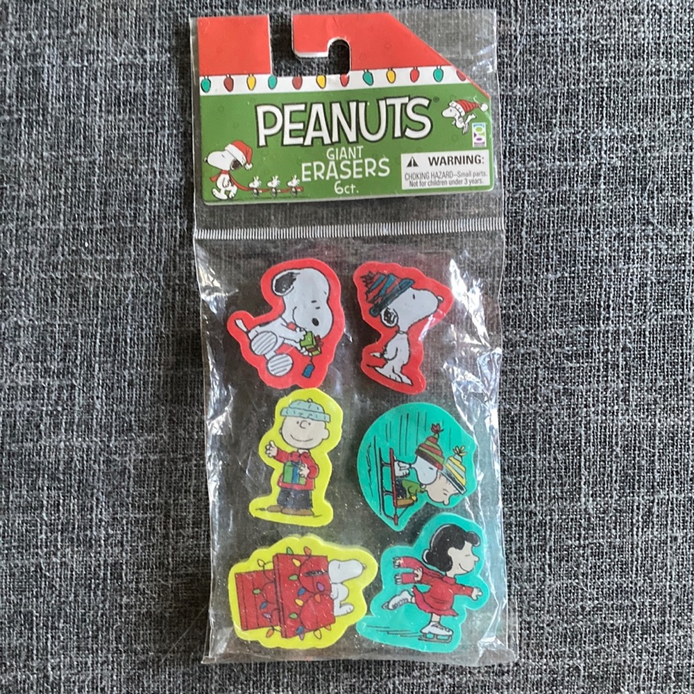 Peanuts erasers